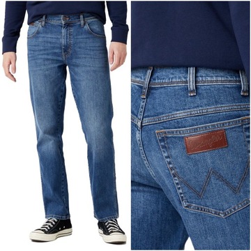 Męskie spodnie jeansowe proste Wrangler TEXAS W42 L34
