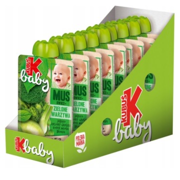 KUBUŚ Baby Mus Koper Włoski Brokuł Groszek 9x100g