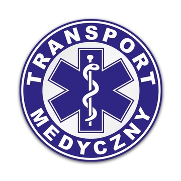 Naklejka medyczna odblaskowa – Transport Medyczny