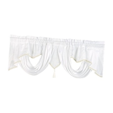 Дышащий декор с рюшами в виде гребешка и занавеской с белой бахромой