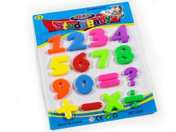 CYFERKI PLASTIKOWE ZESTAW EDUKACYJNY LICZBY NUMERY NAUKA LICZENIA 16EL