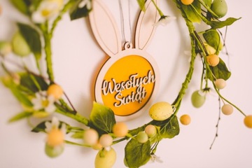 Деревянный кулон ПАСХА, пасхальное украшение