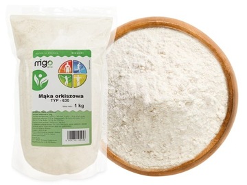 MĄKA ORKISZOWA TYP-630, jasna 1kg - MIGOgroup