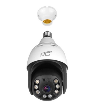 НАРУЖНАЯ PTZ-КАМЕРА E27 ЛАМПОЧКА WI-FI 5Mpix