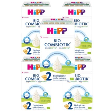 HIPP 2 BIO COMBIOTIK mleko następne, 5x550g