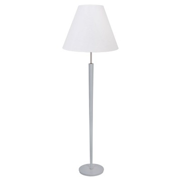 LAMPA STOJĄCA PODŁOGOWA LED ABAŻUR SZARA