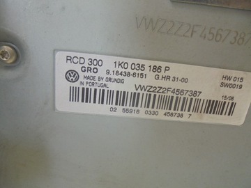 RADIO FABRYCZNE CD 1K0035186P VW PASSAT B6