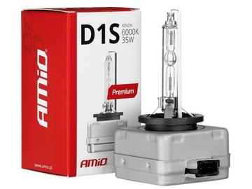 Żarówka PREMIUM żarnik XENON D1S 35W AMIO 6000K BARWA ZIMNA BIAŁA