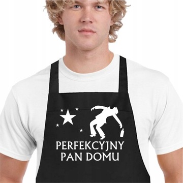 Fartuch Męski na Prezent Pan Domu na Urodziny Wzor