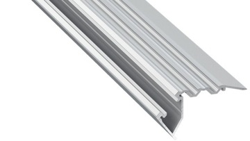 2 m Srebrny Scala Schodowy Profil LED Aluminium Oś