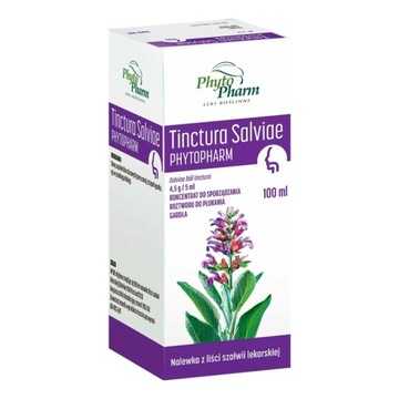 Tinctura Salviae szałwia lek płukanie gardła 100ml