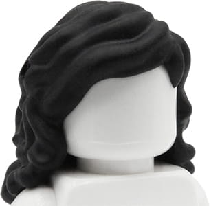 LEGO Friends włosy figurki 92256 czarne z dziurką