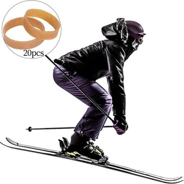 20x Uchwyty hamulca narciarskiego Uchwyty snowboardowe Elastyczny hamulec snowboardowy