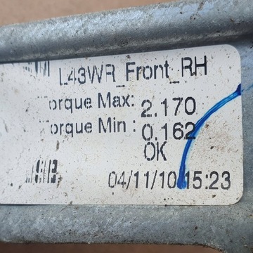 RENAULT LATITUDE ZVEDÁK OKNO PRAVÝ PŘEDNÍ 807300029R