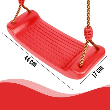 HUŚTAWKA OGRODOWA DLA DZIECI DESKA DESECZKA SIEDZISKO PLASTIKOWE MOCNA