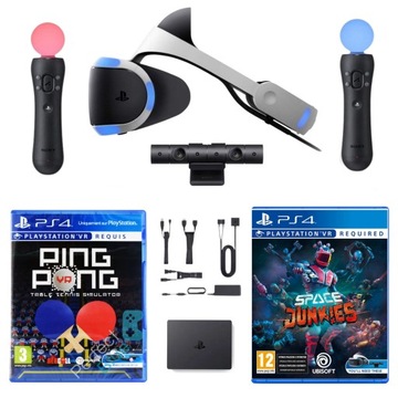 PS VR PlayStation VR + 2 kontrolery Move + Kamera + 2 GRY PS4