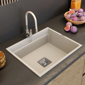 БЕЖЕВЫЙ КУХОННЫЙ Смеситель С ГИБКИМ ИЗЛИКОМ GRADO Смеситель для раковины