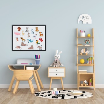 Набор МАГНИТОВ на холодильник 8А ВЕСЕЛЫЕ ЖИВОТНЫЕ 18 шт.