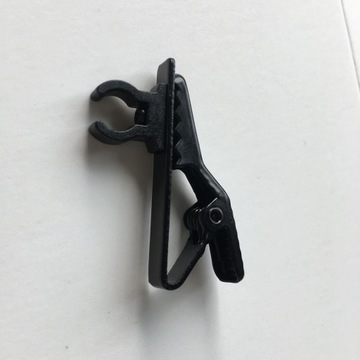 Глянцевый черный металлический держатель для микрофона с отворотом и откидной крышкой, 20 шт.