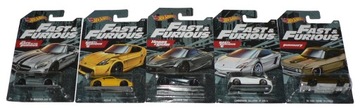 Hot Wheels FAST & FURIOUS Szybcy i wściekli x5