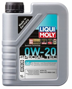 Olej 0W20 LIQUI MOLY SPECIAL TEC V 1L VOLVO VCC RB