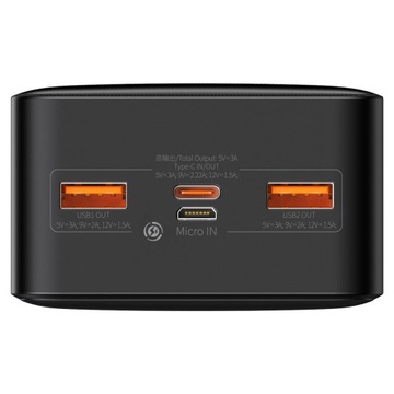 BASEUS POWER BANK 30000 мАч, 20 Вт USB/USB-C/micro USB БЫСТРЫЙ МОЩНЫЙ POWERBANK