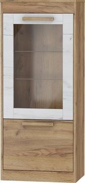 meble EMAX 25 regał N1DW craft złoty / craft biały