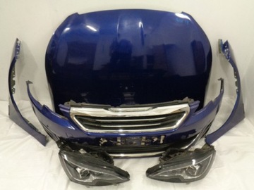 PEUGEOT 308 II T9 GT LINE GTLINE ZDERZAK MASKA LAMPY PAS EEGD