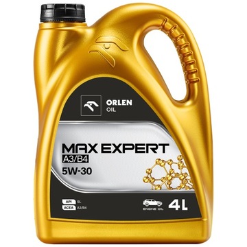 Olej Silnikowy Syntetyczny Orlen Oil MAXEXPERT A3/B4 5W-30 | 4L
