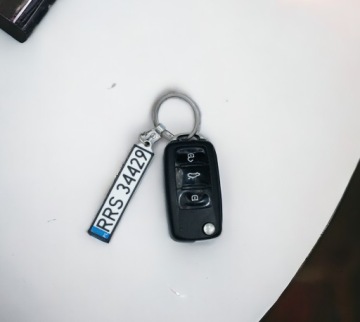 3D брелок с Вашим номерным знаком, персонализированный