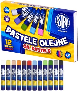 Astra PASTELE OLEJNE Kredki 12 kolorów