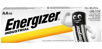 10 аккумуляторов ENERGIZER INDUSTRIAL AA LR6 MN1500