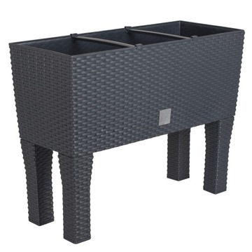 Prosperplast Rato Case Высокий горшок 60см x25x46см диаметр 10 см антрацит