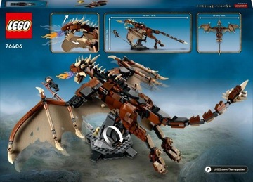 LEGO ГАРРИ ПОТТЕР ОЧКИ ОГНЯ ВЕНГЕРСКИЙ РОГ ХВОСТ ДРАКОН И ГАРРИ ПОТТЕР БОЙ