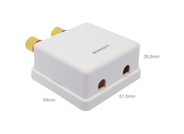 Металлическая накладная розетка для громкоговорителя бананового цвета