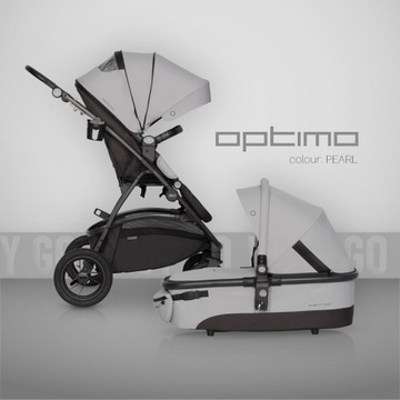 Детская коляска Optimo 2в1 + СУМКА + АДАПТЕРЫ
