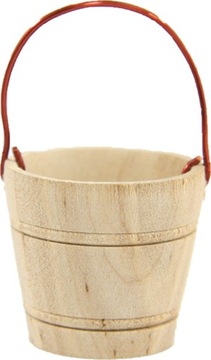 Wiaderko z drewna - 2,3cm średnica do fig. 10-12cm