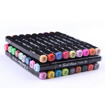 МАРКЕРЫ ДВУСТОРОННИЕ 48 шт + ЧЕХОЛ + ПОДСТАВКА