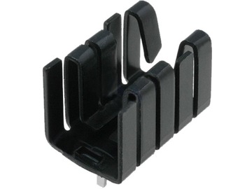 Radiator: prasowany TO220 czarny L:19mm; FK33