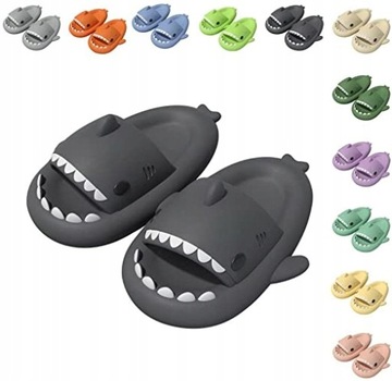 ŚMIESZNE KLAPKI ANTYPOŚLIZGOWE REKIN SHARK KAPCIE