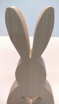 ZAJĄC WIELKANOCNY figurka drewniana królik 3D 20cm