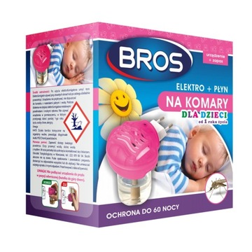 BROS ELEKTRO + PŁYN NA KOMARY DLA DZIECI OD 1 ROKU ŻYCIA