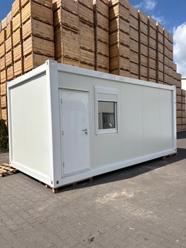 NOWY KONTENER SOCJALNY MIESZKALNY 6-8 OS. 18m2 WYS 2,8 m MOCNA RAMA KONSTR