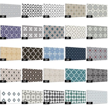 Настенное панно для кухни Геометрический узор 100х50см