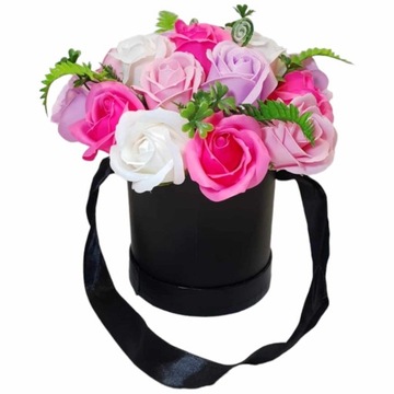 Ароматная коробка-букет Flower Box с мыльными розами Подарок ЖЕНЩИНЕ
