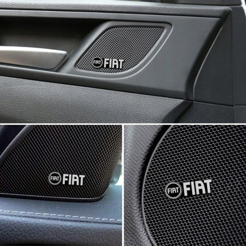 4 шт. 3D наклейки на автомобиль FIAT
