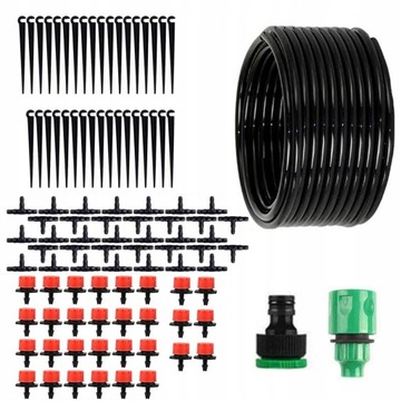 Капельный полив растений, шланг 20м, комплект