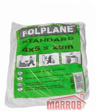 Folia malarska 4x5m cienka FOLPLANE