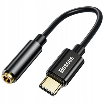 BASEUS ADAPTER PRZEJŚCIÓWKA AUDIO USB-C TYP-C - MINI JACK 3.5MM AUX DAC