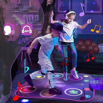 Mata do tańca z Bluetoothem i 6 strzałkami świetlnymi LED 5 trybów gry nowy